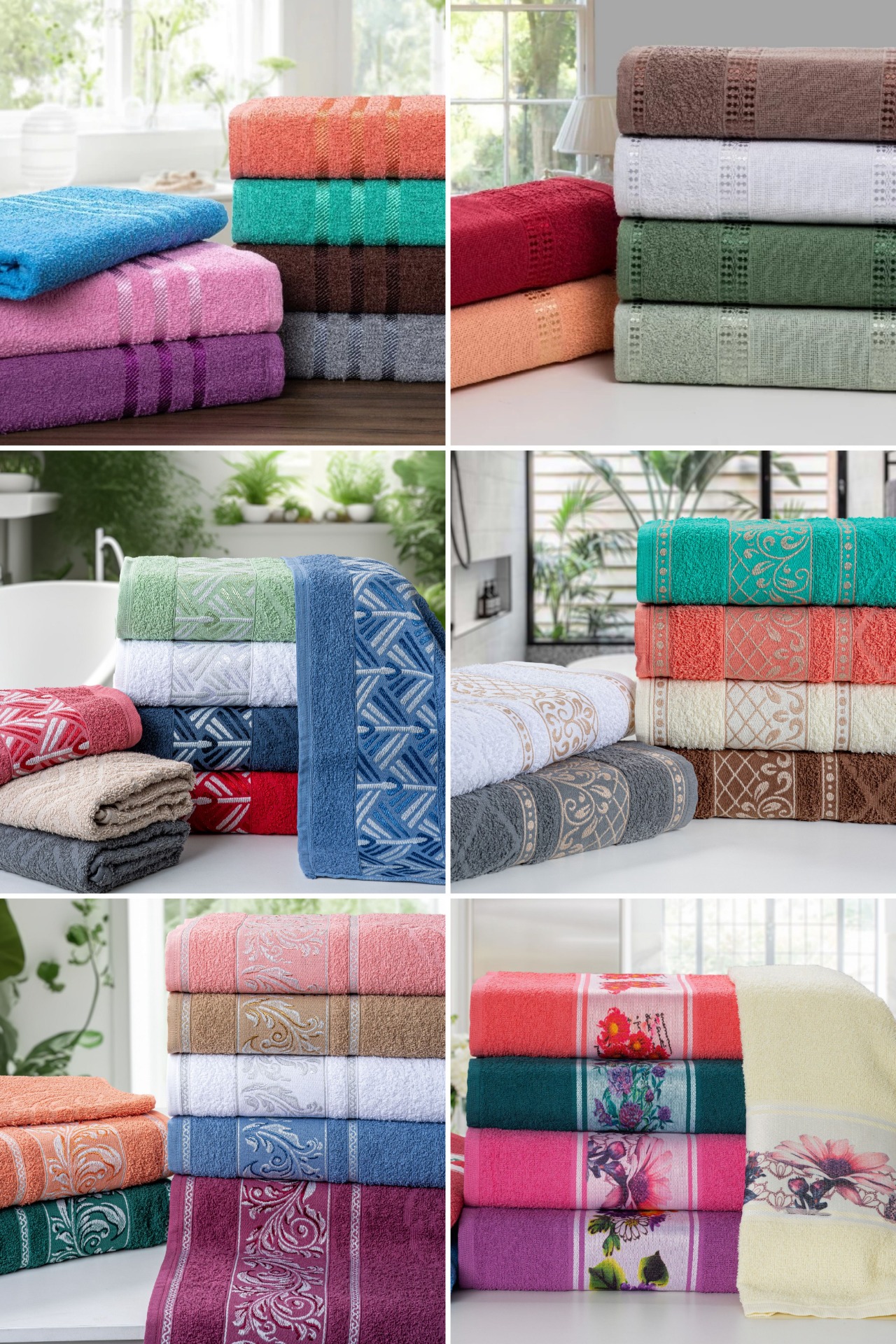 TOALHAS DE BANHO E ROSTO